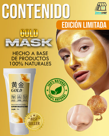 Image of Mascarilla dorada de veneno de serpiente y retinol